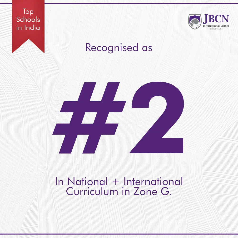 #2 spot in National + International Curriculum across Mumbai and Zone G, Times School Awards