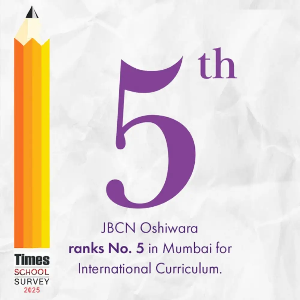 JBCN Oshiwara Ranked No. 5 in Mumbai for International Curriculum 